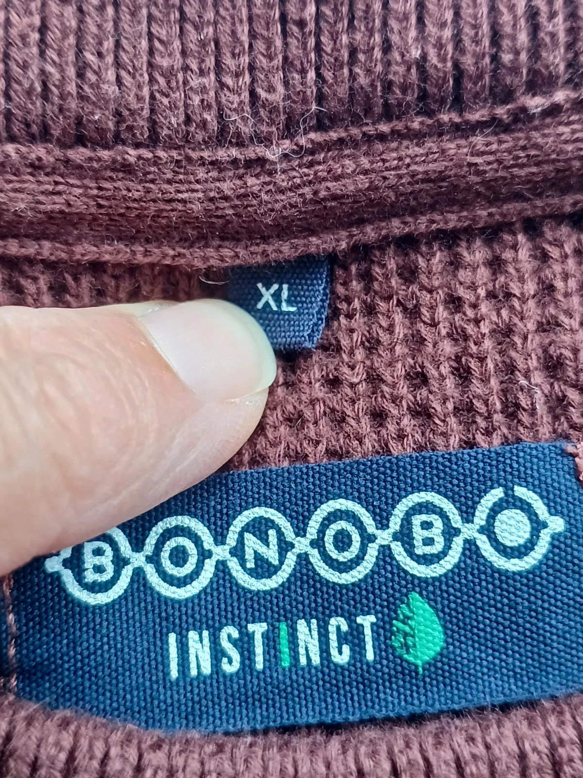 Brick brown Bonobo men's sweater size XL – photo 6